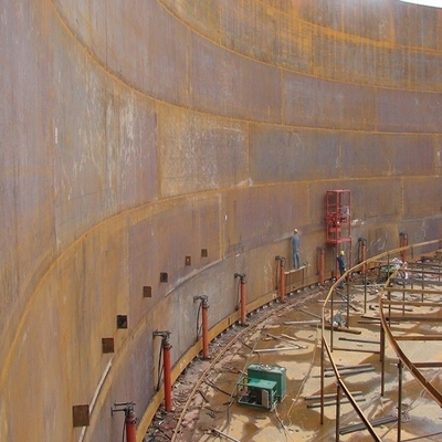 Potente sistema idraulico di presa per macchine per la costruzione di serbatoi Altura massima 0-4600 mm